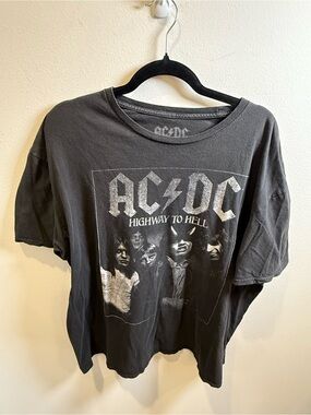 AC/DC Highway to Hell Oversized Graphic Band Tee Black 2XL‎